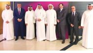 Msheireb Properties CEO Abdulla Hassan Al Mehshadi along with the management team.