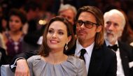 File picture of the divorcing couple - Angelina Jolie and Brad Pitt.