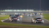 Drivers in action during last year’s WTTC race held at Losail International Circuit in Doha, Qatar.