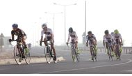 Cyclists in action in one of the races held earlier this year in Doha, Qatar.  