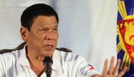 Philippine President Rodrigo Duterte speaks during a news conference in Davao city, southern Philippines. Reuters/Lean Daval Jr/File Photo