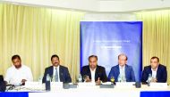 From Right: Tauheed Alam, Tyre Division Manager - Imalco; B H Kim, GM – Hankook MENA, V V Aboo Backe, CEO – Imalco; O P Louis, Director – Imalco; Ramzan Marzook,  Purchase & Logistics Manager – Imalco.