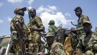 MALAKAL, SOUTH SUDAN - OCTOBER 16: Soldiers linked to Sudan People's Liberation Army (SPLA) take security measures after they clashed with opponent groups, at the Lalo village of the Malakal city in South Sudan on October 16, 2016. ( Bullen Chol - Anadolu