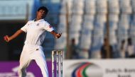 Bangladesh's Mehedi Hasan bowls during the first day of the first Test cricket match between Bangladesh and England at Zahur Ahmed Chowdhury Cricket Stadium in Chittagong on October 20, 2016. (AFP / Dibyangshu Sarkar)