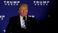 Republican U.S. presidential nominee Donald Trump delivers remarks at a campaign event in Gettysburg, Pennsylvania, U.S. October 22, 2016. REUTERS/Jonathan Ernst