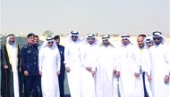 Officials at the opening of the first and second phases of Rawdat Rashed Road Development Project.