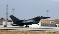 A U.S. Air Force F-16 Flying Falcon fighter bomber takes off for a mission from Bagram air field in Afghanistan August 11, 2016. Picture taken August 11, 2016. REUTERS/Josh Smith
