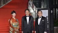 Prime Minister of Japan, Shinzo Abe (C) attends the red carpet of the Opening Ceremony of the 29th Tokyo International Film Festival at Roppongi Hills in Tokyo, Japan on October 25, 2016. (David Mareuil - Anadolu Agency)