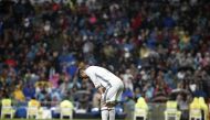 Cristiano Ronaldo (7) of Real Madrid is seen during the La Liga soccer match between Real Madrid CF vs Athletic Bilbao at the Santiago Bernabeu Stadium in Madrid, Spain on October 23, 2016. (Burak Akbulut - Anadolu Agency)