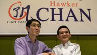 Chef Chan Hon Meng (R), also known as 