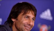 Chelsea manager Antonio Conte during the press conference. Reuters / Tony O'Brien