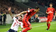 Lille's French defender Julian Palmieri (L) vies with Paris Saint-Germain's Argentinian forward Angel Di Maria during the French L1 football match between Lille and Paris on October 28, 2016 at the Pierre Mauroy stadium in Lille, northern France. AFP PHOT