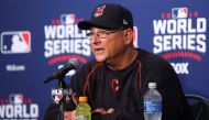 Cleveland Indians manager Terry Francona addresses the media in a press conference before game four of the 2016 World Series against the Chicago Cubs at Wrigley Field. Jerry Lai-USA TODAY Sports
