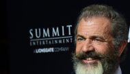 Mel Gibson on arrival for the special screening of the film he directed, 