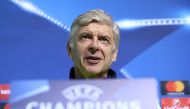Arsenal manager Arsene Wenger during the press conference. (Reuters / Stoyan Nenov)