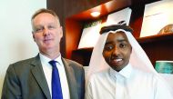 Roger Phillips of Pinsent Masons law firm and intern Mohammed Ali from Qatar University. 