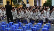 Drug addict inmates at an official treatment centre in VietnamHoang Dinh Nam. / AFP.