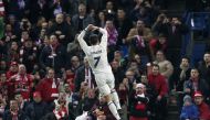  Cristiano Ronaldo of Real Madrid celebrates after scoring a goal during the La Liga match between Club Atletico de Madrid and Real Madrid CF at Vicente Calderon Stadium on November 19, 2016 in Madrid, Spain. ( Burak Akbulut - Anadolu Agency )