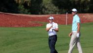 Matthew Fitzpatrick of England hits the ball. REUTERS/Ahmed Jadallah
