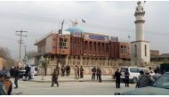Afghan security forces keep watch in front of a mosque where an explosion happened in Kabul, Afghanistan November 21, 2016. REUTERS/Omar Sobhani.