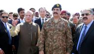 Pakistan's Prime Minister Nawaz Sharif and Army Chief of Staff General Raheel Sharif attend a port inauguration in Gwadar, Pakistan November 13, 2016. REUTERS/Caren Firouz