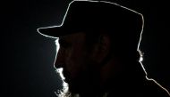 Then Cuban President Fidel Castro addresses the audience during an event with his Venezuelan counterpart Hugo Chavez on Havana's Revolution Square in this February 3, 2006 file photo. REUTERS/Stringer/File Photo
