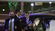 UN envoy for Yemen Ismail Ould Cheikh Ahmed arrives for a press conference at the ministery of information in Kuwait City on April 30, 2016. (AFP / YASSER AL-ZAYYAT) .
