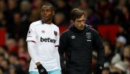 West Ham United's Diafra Sakho after being substituted. Reuters / Carl Recine 