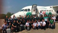 The last team photo of #Chapecoense Team before flying to Colombia. (via Twitter/gravep)
