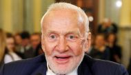 Former astronaut Buzz Aldrin testifies at a Senate Subcommittee on Space, Science, and Competitiveness, entitled 