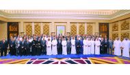 QNB Group’s executive management, general managers and CEOs from across the Group’s international network stanidng for a group photo at the two-day conference where they discussed its new vision for the year 2020.