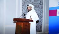 QSE CEO Rashid bin Ali Al Mansoor addressing the event.