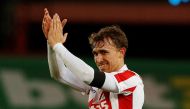 Stoke City's Marc Muniesa celebrates after the game Action Images via Reuters / Craig Brough