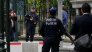 Belgian police officers patrol in central Brussels, Belgium, June 18, 2016. REUTERS/Francois Lenoir