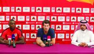 Al Rayyan coach Michael Laudrup addressing a press conference on the eve of the Qatar Stars League match against Al Wakrah in Doah yesterday. 