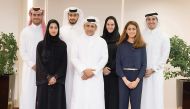 The newly recruited Qatari talent posing for a group photo with HSBC officials.