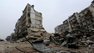 A general view shows the damage in the government-held al-Shaar neighborhood of Aleppo, during a media tour, Syria December 13, 2016. REUTERS/Omar Sanadiki.