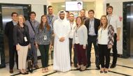The US students at Qatar Shell facility.  