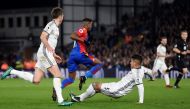 Crystal Palace's Wilfried Zaha in action with Manchester United's Marcos Rojo Action Images via Reuters / Tony O'Brien 