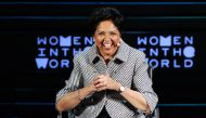 Indra Nooyi, CEO of PepsiCo, takes part in a panel during the Women In The World Summit in the Manhattan borough of New York April 8, 2016. Reuters/Lucas Jackson/File Photo
