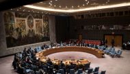 The United Nations Security Council meets briefly concerning peace consolidation in West Africa and the situation in the Middle East at U.N. Headquarters, December 21, 2016 in New York City. On Monday, the United Nations Security Council approved a resolu