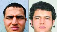 Two portraits released by German Federal Police Office showing Tunisian man identified as Anis Amri. 