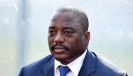Democratic Republic of the Congo President Joseph Kabila attending a training session of national football team in Bata, February 3, 2015 (AFP / CARL DE SOUZA)