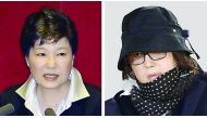 President Park Geun-hye and Choi Soon-sil.