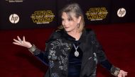 (FILES) This file photo taken on December 14, 2015 shows US actress Carrie Fisher attending the premiere of Walt Disney Pictures and Lucasfilm's 