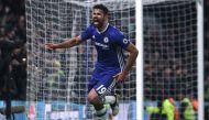 Chelsea's Diego Costa celebrates scoring their fourth goal Reuters / Eddie Keogh