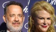 Actor Tom Hanks (L) and Actress Nicole Kidman attend the 28th Annual Palm Springs International Film Festival Film Awards Gala at the Palm Springs Convention Center on January 2, 2017 in Palm Springs, California. Frazer Harrison/AFP