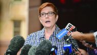Australia's Defence Minister Marise Payne speaks to the media in Sydney, yesterday.