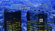 The headquarters of Deutsche Bank in Frankfurt.