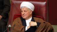 This file photo taken on March 08, 2011 shows former Iranian president and head of Iran's Assembly of Experts, Akbar Hashemi Rafsanjani, attending a meeting of the top clerical body in Tehran. AFP / Atta Kenare
